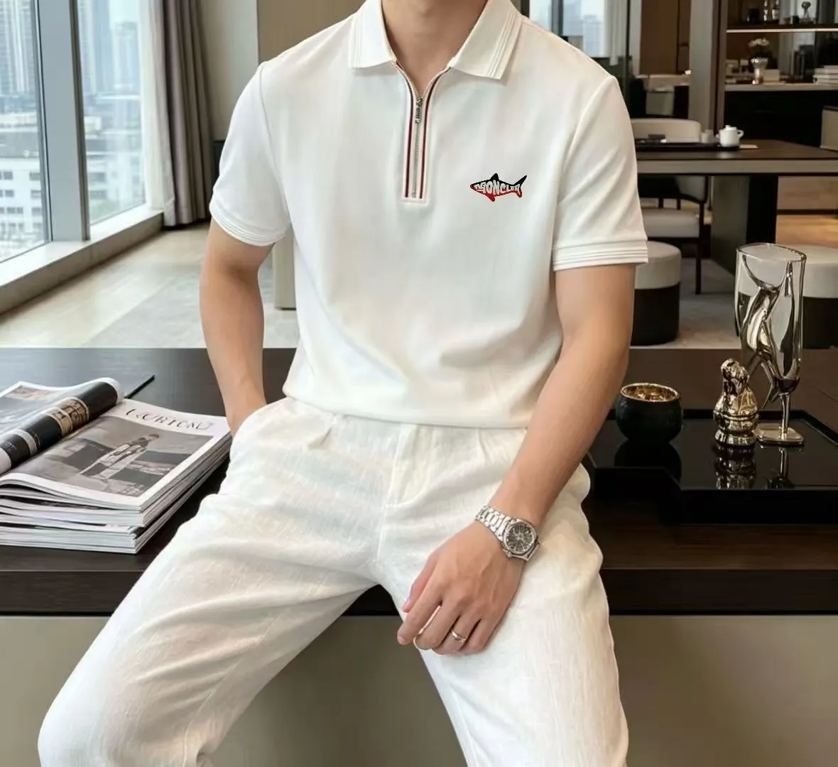 P125， 2026 Classic Versatile Polo T Breathable ！ ， ！ ！ ！Size：M-4XL